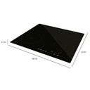 Cecotec - Retro Icebox 46L with 6000W Induction Hob, 9 Power Levels, Touch Control