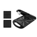 Discover the Cecotec Rock'nToast Family 1500W Sandwich Maker with non-stick plates. Perfect for sandwiches, waffles, and grilling. Enjoy versatile cooking today!