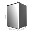 Cecotec - Stainless Steel Mini Fridge 133L, Reversible Door, Energy Class E, Automatic Defrost