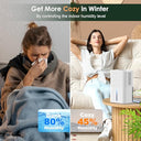 Ceefelian - Portable Home Dehumidifier for Basements, 91 OZ Tank, 900 sq.ft Coverage, Quiet Auto Shut-Off