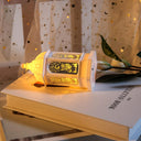 Coomir - Battery-Powered White Ramadan Lantern with Moon Star Design