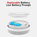 Cpvam - EN14604 Certified Smoke Alarms with Low-Battery Alert, 1 Pack