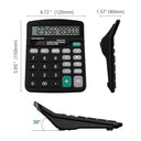 CuteCalc - Dual Power Office Desk Calculator with Large Display for Kids & Adults