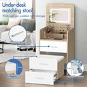ALFORDSON 3-in-1 Dressing Table with LED Lighting and Stool