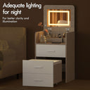 ALFORDSON 3-in-1 Dressing Table with LED Lighting and Stool