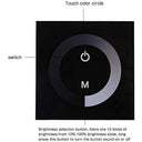 DC - 12V-24V Wall-Mounted Touch Panel LED Dimmer Switch for Single Color Strips