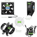 Dcfairfan - 4 Inch 12V DC Axial Exhaust Fan for DIY Soldering & Paint Booths 6 W 38 DB