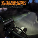 Deilin - 70 Lux USB Rechargeable Bicycle Light Set, IPX5 Waterproof, 3 Modes