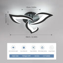 Dorlink - 36W LED Ceiling Light, 3240LM, Modern Design, 3 Lights, 6500K Cool White