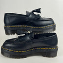 Dr Martens Adrian Quad Black Leather Tassel Loafers Size 48