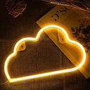 Dyc Cloud Shaped Neon Sign - Warm White Night Light for Kids