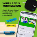 Dymo - LetraTag 200B Bluetooth Label Maker | Compact, Wireless, iOS & Android Compatible