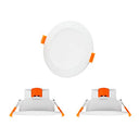 ENUOTEK - Dimmable 10W LED Round Downlights, Color Adjustable 3000K-5000K, IP44 Dampproof
