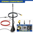 Eightwood - DAB Antenna Splitter Amplifier with 5M Cable for Universal Roof Cars