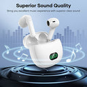 Eisreho - Wireless Bluetooth 5.3 In-Ear Headphones with 30H Playtime & 4 Mics