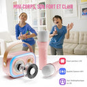 Etpark - Children's Karaoke Microphone with 2 Mics, 5 Rhythm Lights & 12 Voice Effects