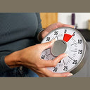 Eurotel - Giant Timer 16 x 5 cm - Single Colour Contrast - Easel or Magnet - Straight Numbers