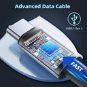 External - 2TB USB Ultrathin Metal Portable Hard Drive for Mac & PC