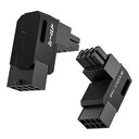 Upgrade your graphics card with the Ezdiy-Fab Shield Series 8-Pin PCIe GPU Power Adapter. Features a 90-degree angled connector and durable aluminum design. Keywords: PCIe power adapter, GPU power connector, aluminum design
