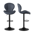 Furnifort Adjustable Bar Chair - Laminated Wood & Leathaire