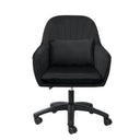 WZ Adjustable Velvet Desk Chair with 360° Swivel and high-density foam padding