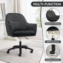 WZ Adjustable Velvet Desk Chair with 360° Swivel