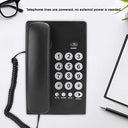 Fdit - KX-T504 Wired Phone with Flash Function, Last Number Redial, Portable Design