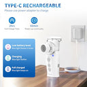 Feellife - Portable Nebuliser for Adults & Kids, Rechargeable, Silent, Easy to Clean