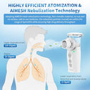 Feellife - Portable Nebuliser for Adults & Kids, Rechargeable, Silent, Easy to Clean