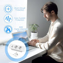 Fengq - Recessed Power Strip with USB C, 4-in-1 Design, 2M Cord