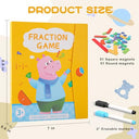 Fipke - 102 Pcs Magnetic Fraction Puzzle for Kids, Engaging Learning Tool