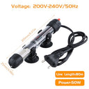 Focenat - 25W Submersible Glass Aquarium Heater with Adjustable Temperature Control