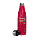 Foco - Arsenal FC Paint Splatter Insulated Water Bottle 500ml, Club Crest, Reusable Design, 20cm Height