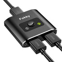 Fokky - 4K HDMI Splitter, Bidirectional Switch, Dual Monitor Support
