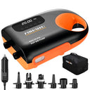 Shop the Fowawu 20 PSI SUP Pump for efficient dual-stage inflation and deflation. Features auto-off, 12V car connector, perfect for paddle boards and inflatables.