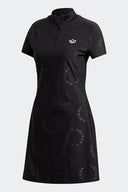 Adidas Originals Women's Polo Collar Printed Knee-Length Dress