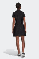 Adidas Originals Women's Polo Collar Printed Knee-Length Dress