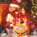 Gaoxun - Halloween Mist Maker with Pumpkin, 12 LED Lights, Fog Machine, Water Fountain
