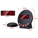 Generic - Loud Alarm Clock with Bed Shaker, Adjustable Brightness, USB Charger