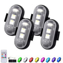 RGB Car LED Lights with Remote - 8 Colors for Interior Decor