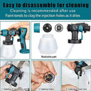Gerttilyon - Cordless HVLP Paint Sprayer for Makita 18V Battery, Handheld Design, Versatile for Various Projects