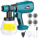 Gerttilyon - Cordless HVLP Paint Sprayer for Makita 18V Battery, Handheld Design, Versatile for Various Projects