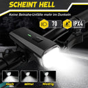 Gisaae - USB Rechargeable Bicycle Light Set With Long Battery Life & IPX4 Waterproof