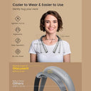 Glocusent - Upgraded LED Neck Reading Light, 30-min Timer, 3 Colors, Rechargeable