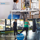 Glymnis - Anti-Burst Fitness Ball 55cm/65cm/75cm, Max Load 300kg, Quick Pump