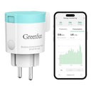GreenSun - Smart WiFi Plug Compatible with Alexa & Tuya, 16A, IP44