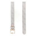 Guess - Women's Monogram Belt in White & Beige with Gold G Buckle