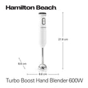 Hamilton Beach - Turbo Boost Hand Blender 600W