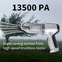 HamBear - Cordless Handheld Car Vacuum with 13500Pa Suction, 2-in-1 Dust Buster