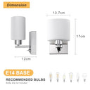 Harper Living - Modern Wall Sconce with Toggle Switch, Polished Chrome Finish